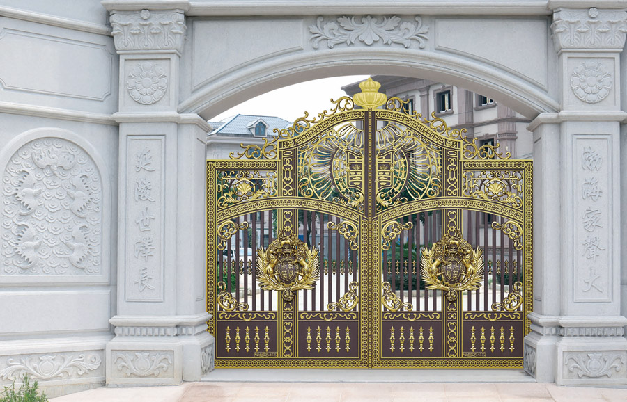 Cổng nhôm đúc tự động